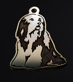 Tag for dog breeds Bearded collie