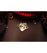 Dog tag with Australian shepherd