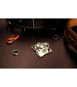 Dog tag with Australian shepherd