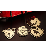 Брелки с гравировкой для собак