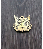 Медальон для кошек с гравировкой  Мейн-кун