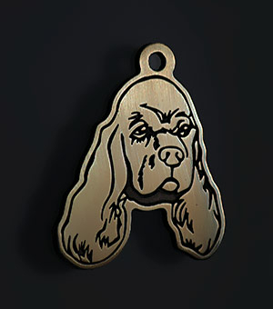 Dog tag American Cocker Spaniel