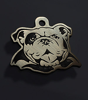 Tag for dog English Bulldog